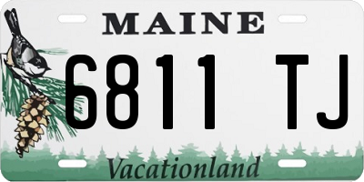 ME license plate 6811TJ