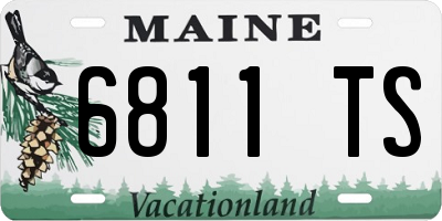 ME license plate 6811TS
