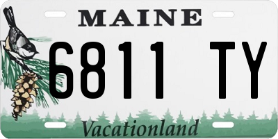 ME license plate 6811TY