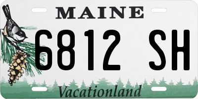 ME license plate 6812SH