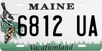 ME license plate 6812UA