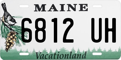 ME license plate 6812UH