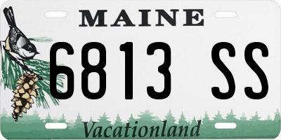 ME license plate 6813SS