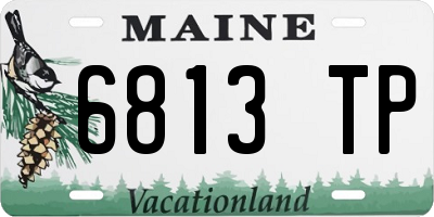 ME license plate 6813TP