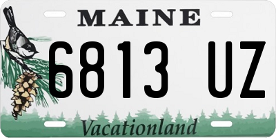 ME license plate 6813UZ