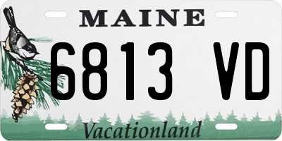 ME license plate 6813VD