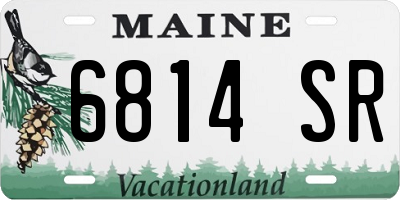 ME license plate 6814SR