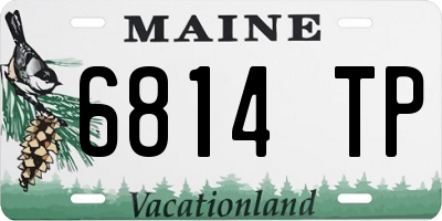 ME license plate 6814TP