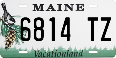 ME license plate 6814TZ