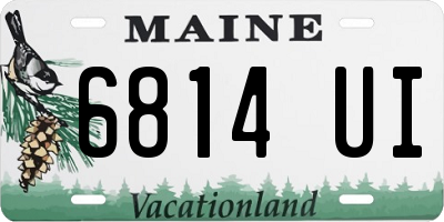 ME license plate 6814UI