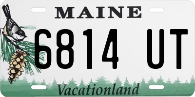 ME license plate 6814UT