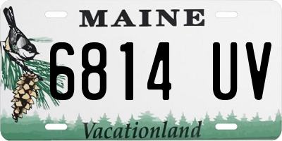 ME license plate 6814UV