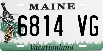 ME license plate 6814VG