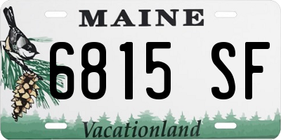 ME license plate 6815SF