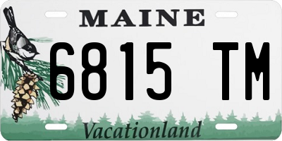 ME license plate 6815TM