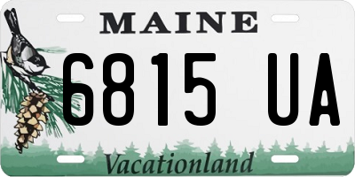 ME license plate 6815UA