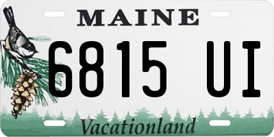 ME license plate 6815UI