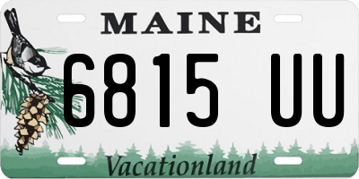 ME license plate 6815UU