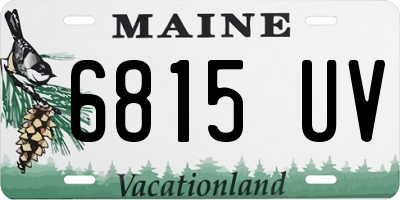 ME license plate 6815UV