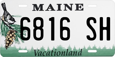 ME license plate 6816SH