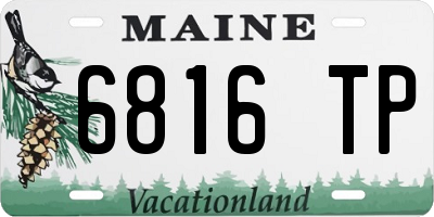 ME license plate 6816TP