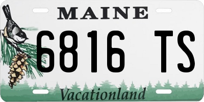 ME license plate 6816TS