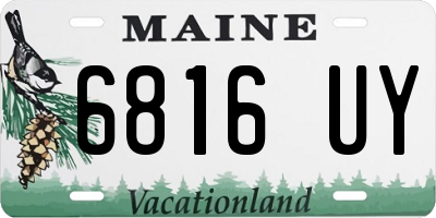 ME license plate 6816UY