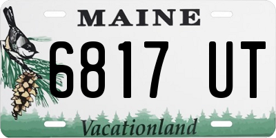 ME license plate 6817UT