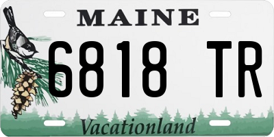 ME license plate 6818TR
