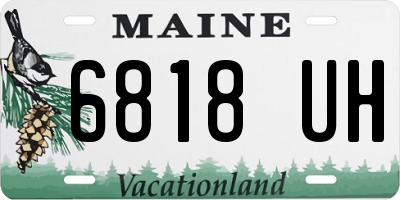 ME license plate 6818UH