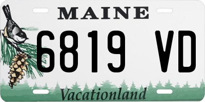 ME license plate 6819VD