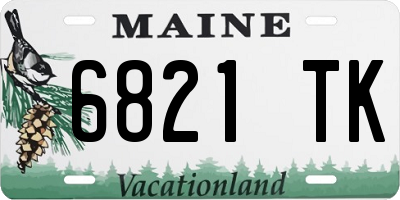 ME license plate 6821TK