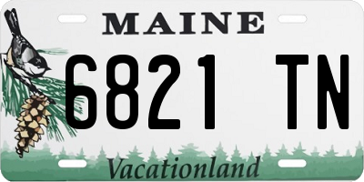 ME license plate 6821TN