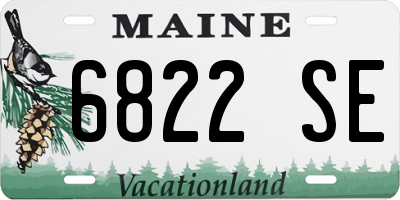ME license plate 6822SE