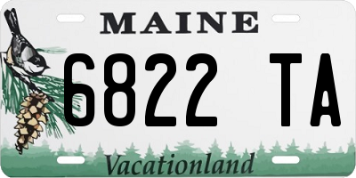 ME license plate 6822TA