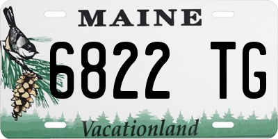 ME license plate 6822TG