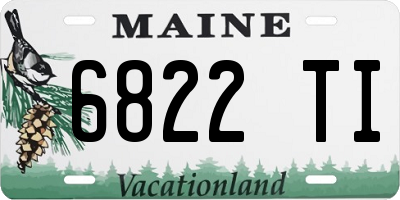 ME license plate 6822TI
