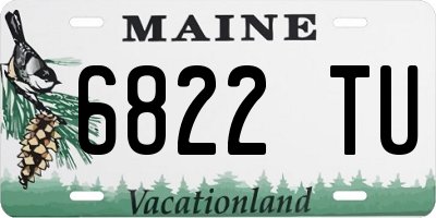 ME license plate 6822TU
