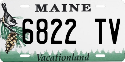 ME license plate 6822TV