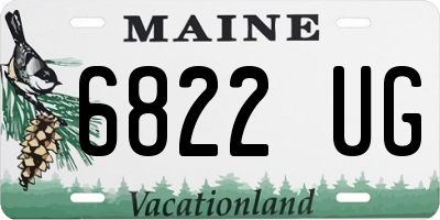 ME license plate 6822UG