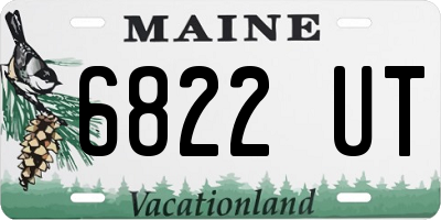 ME license plate 6822UT