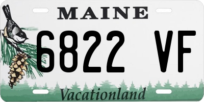 ME license plate 6822VF