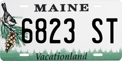 ME license plate 6823ST