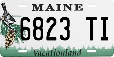 ME license plate 6823TI