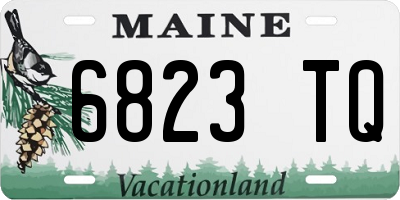 ME license plate 6823TQ