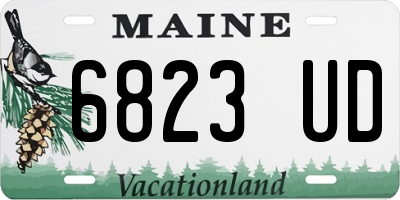 ME license plate 6823UD