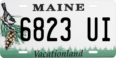 ME license plate 6823UI