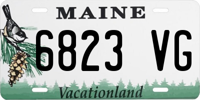 ME license plate 6823VG