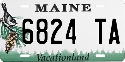 ME license plate 6824TA