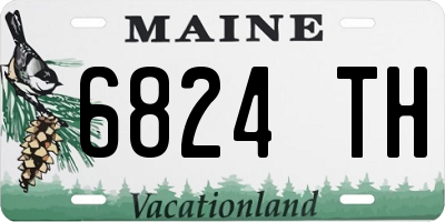 ME license plate 6824TH